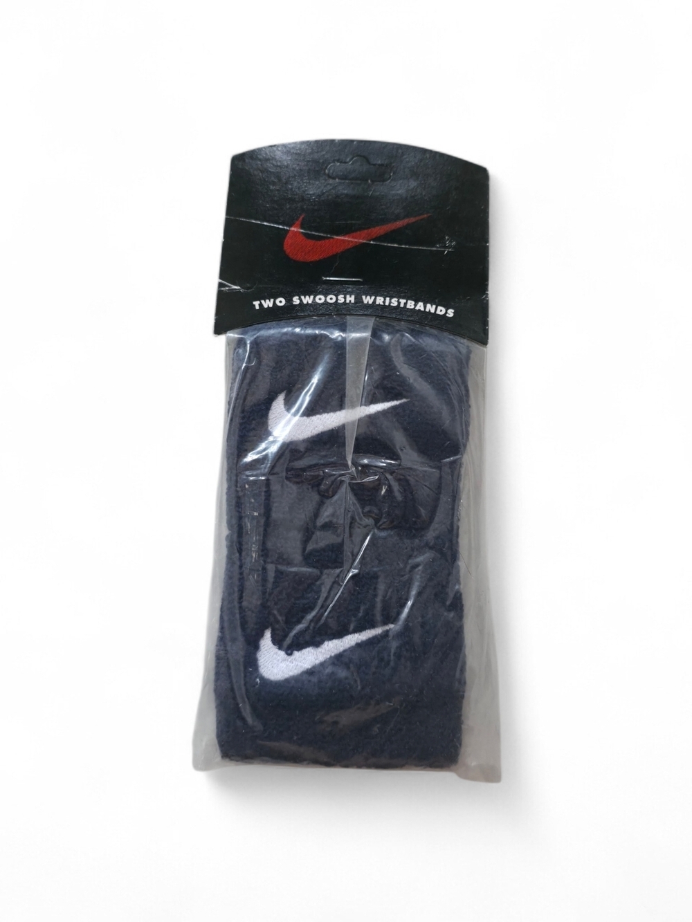 Nike Wristbands in Navy Blue with White Swoosh
